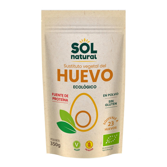 Sustituto vegetal del huevo en polvo bio Sol Natural 350 g