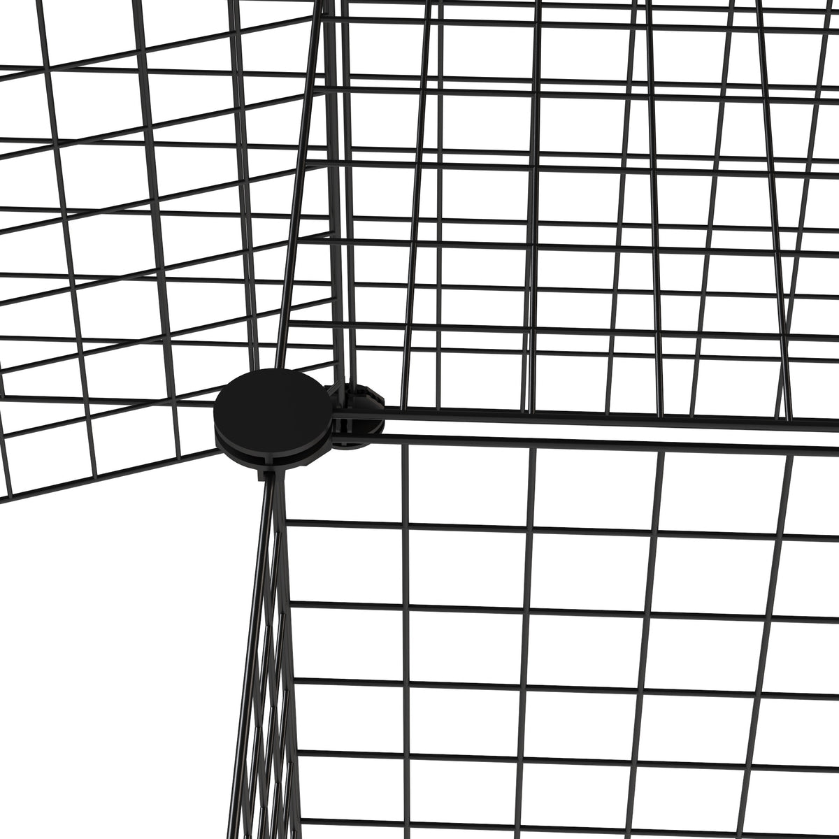 Valla Metálica Para Mascotas Pawhut Negro 146x73x73 Cm_5
