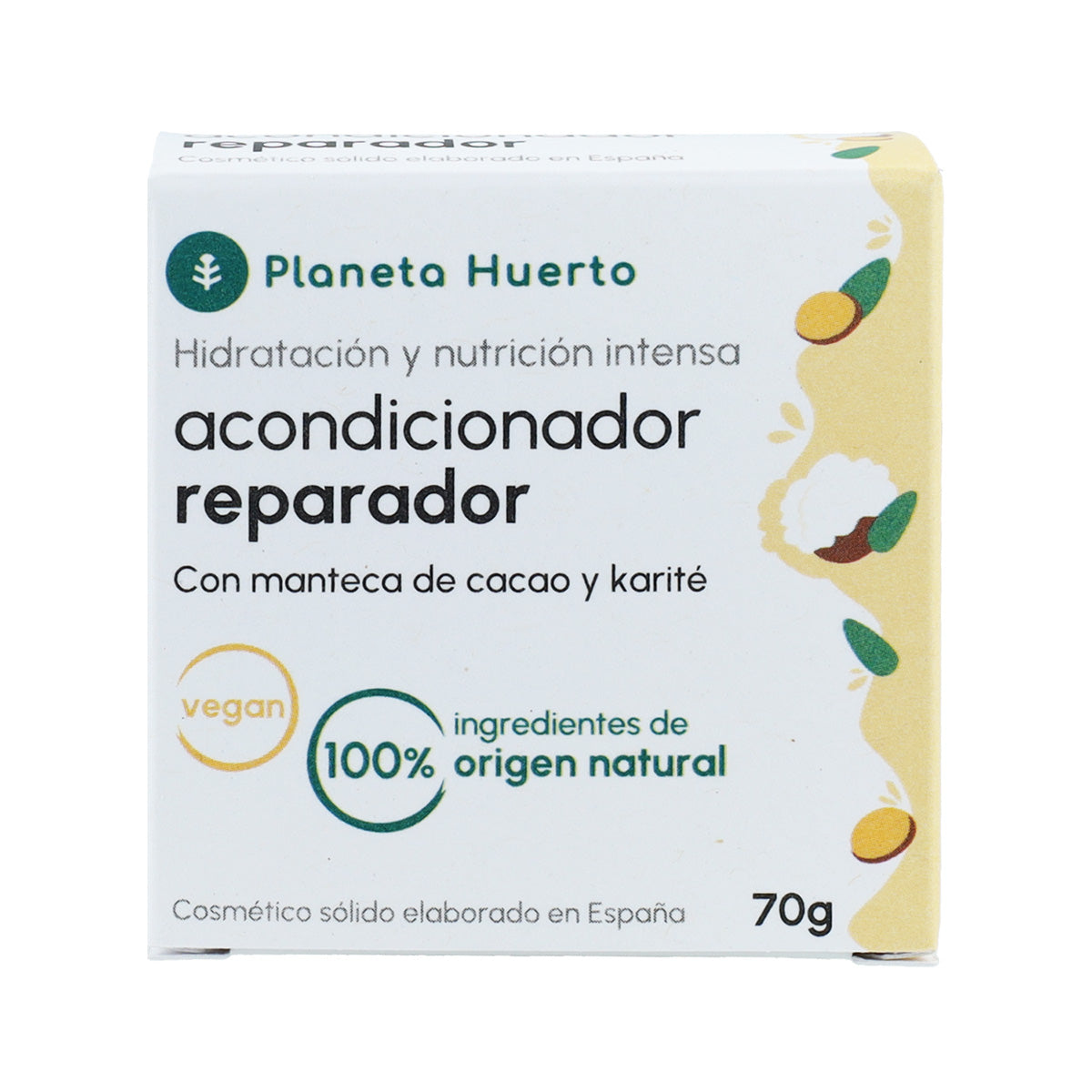Acondicionador sólido reparador Planeta Huerto 70 gr