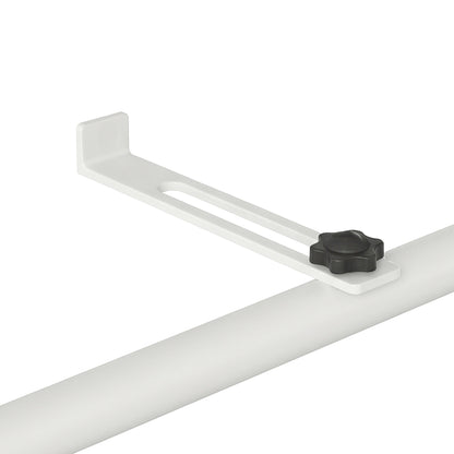 Mesa Colgante Balcón Outsunny Metal Blanco 60x56.5x45 Cm_5