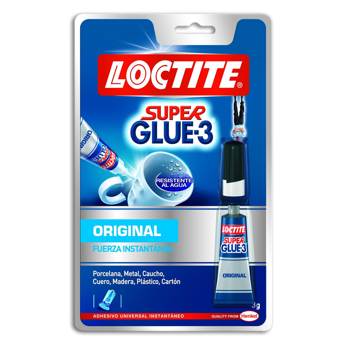 Adhesivo universal instantáneo Loctite SuperGlue-3 3 g