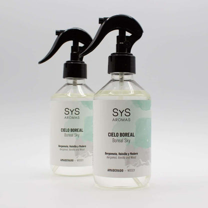 Ambientador Pulverizador Cielo Boreal Experience SYS Aromas 300 ml | Bergamota, Vainilla y Madera | Sofisticado_2
