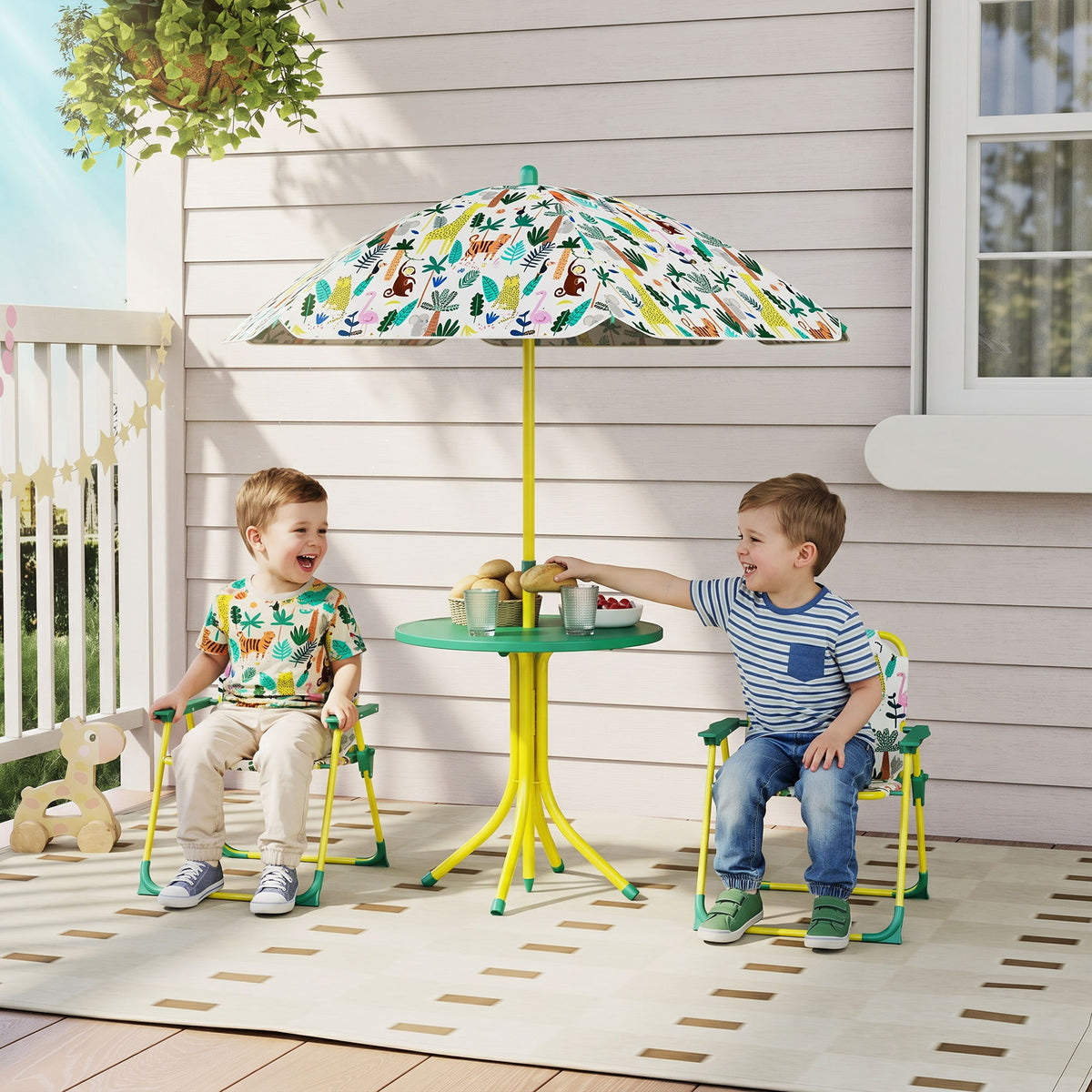 Conjunto Infantil Jardín Aiyaplay Acero, Plástico Verde 49.5x49.5x50 Cm_1