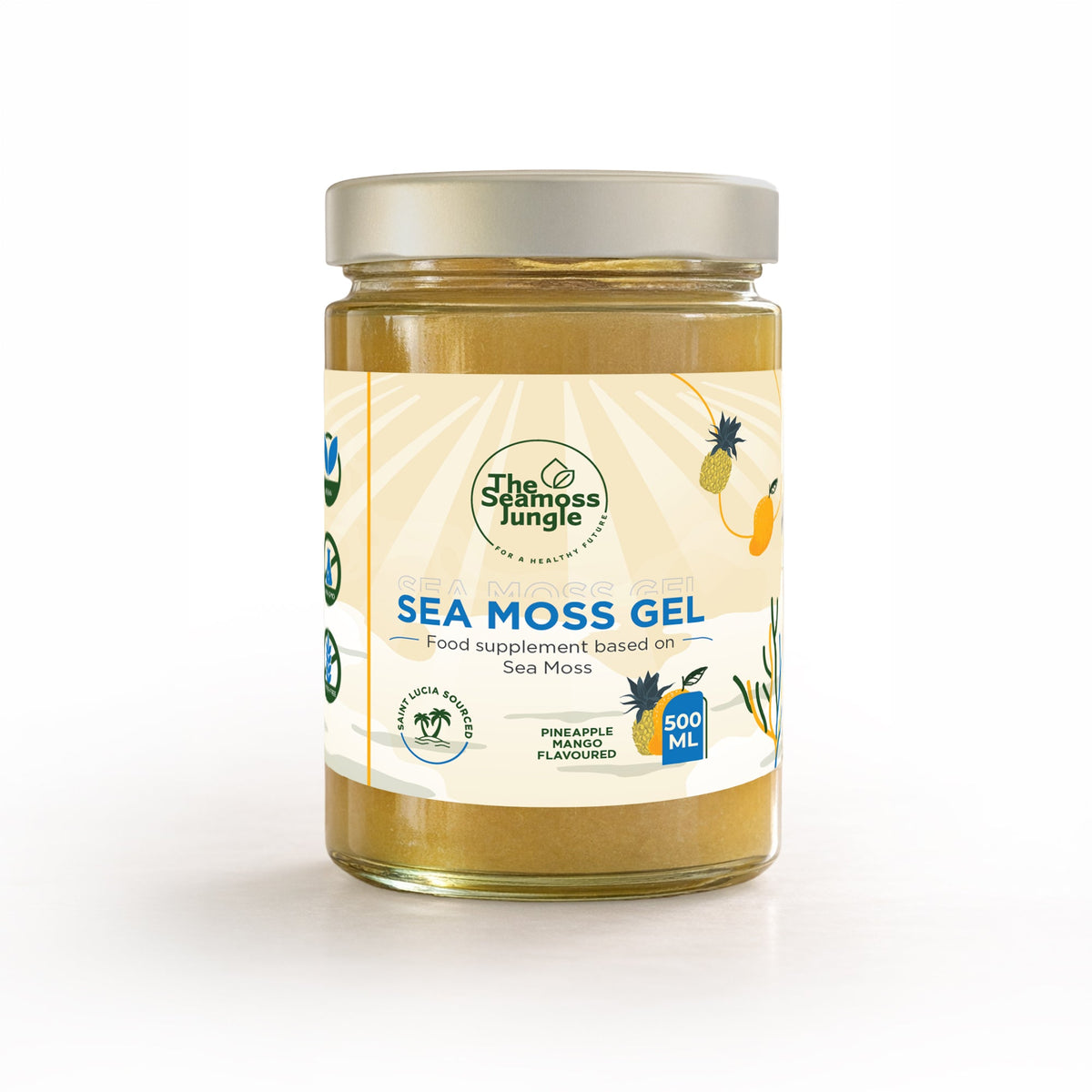 Sea Moss Gel – Mango/piña - 500 Ml_0