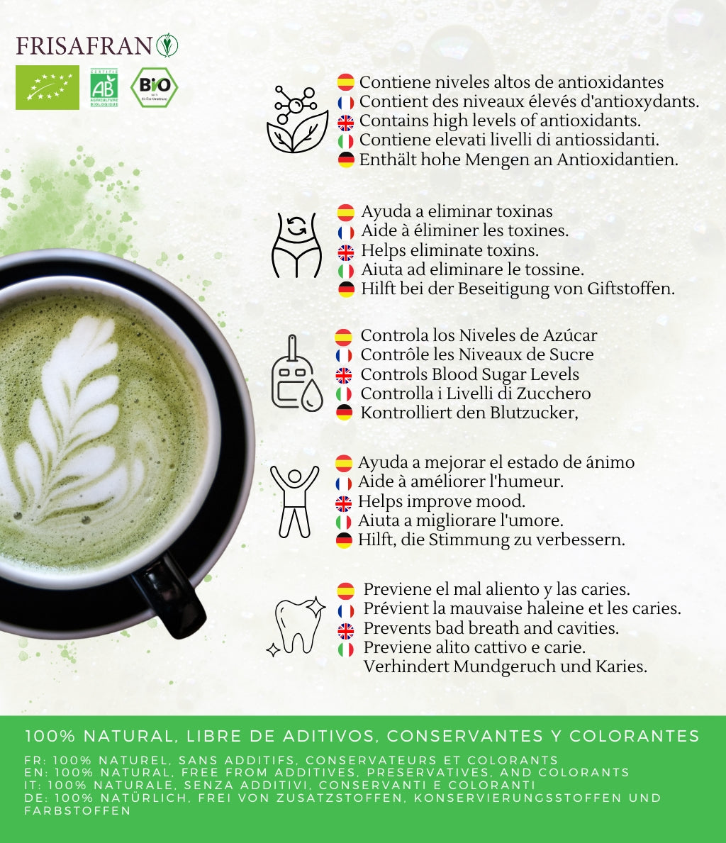 Matcha Latte Ecológico En Polvo | Calidad | Frisafran 50 G_3