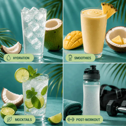 Samskara Agua De Coco En Polvo Ecológica Spray-dried De Sri Lanka - 1kg (4 X 250g Envases Retail)_4