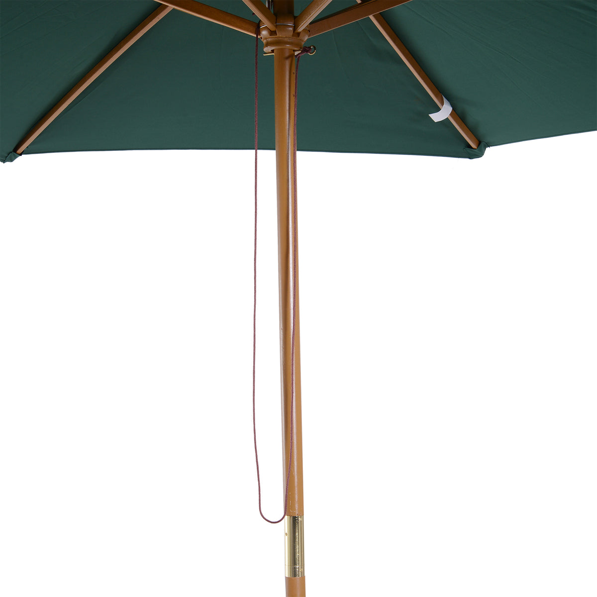 Parasol De Jardín Outsunny Verde Oscuro Ø250x230 Cm_4