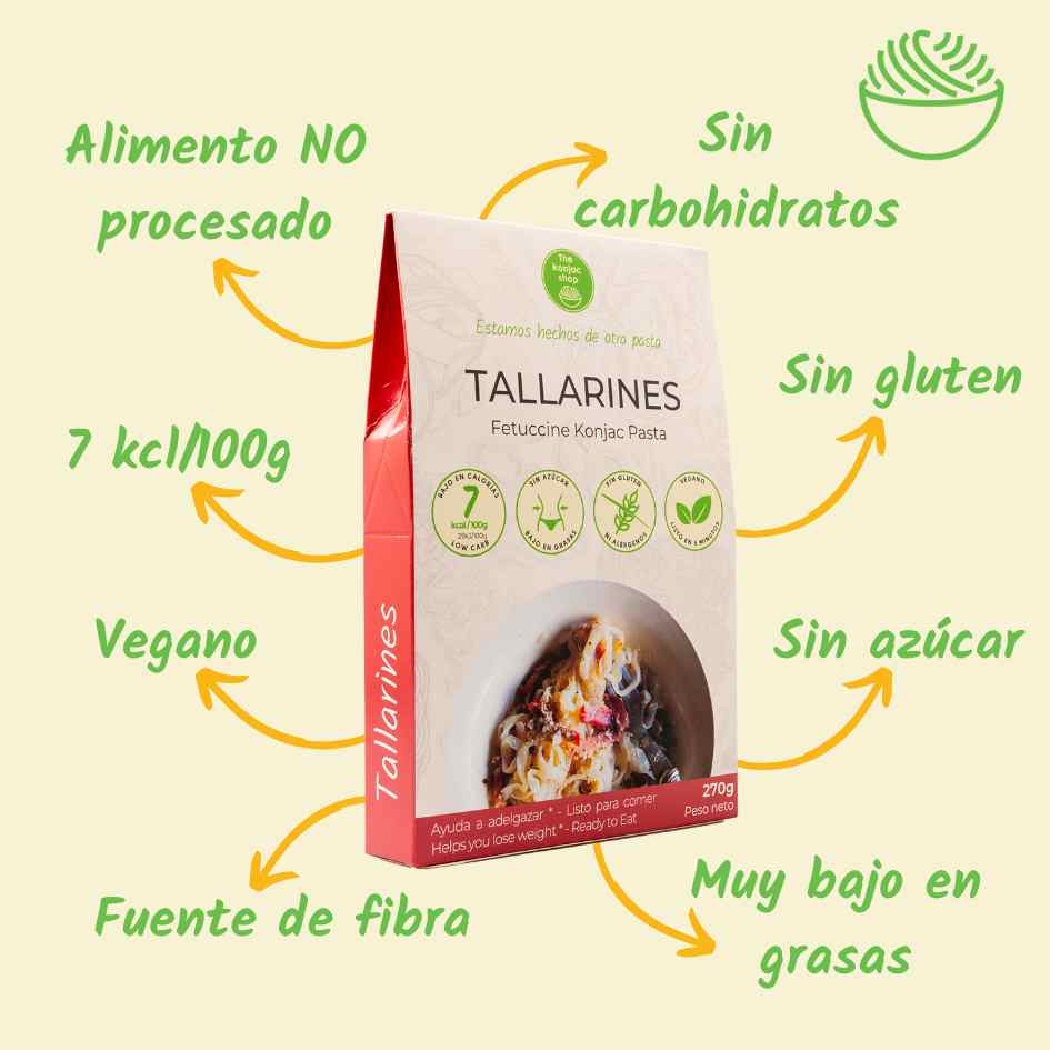 Tallarines de konjac The Konjac Shop 270g