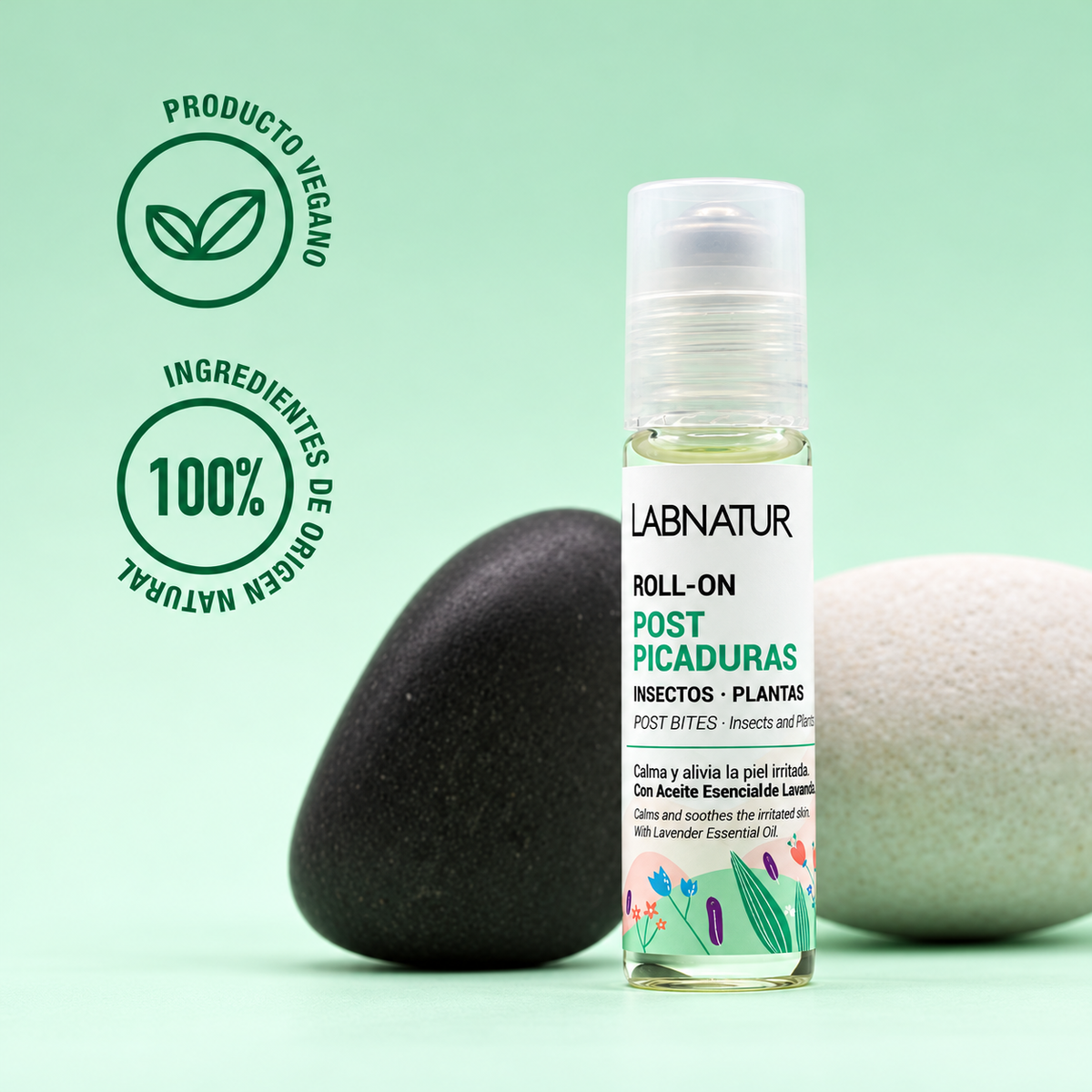 Roll-On Post Picaduras Labnatur 14 ml | Lavanda y Pantenol | Sensación Refrescante y de Confort | Vegano_1