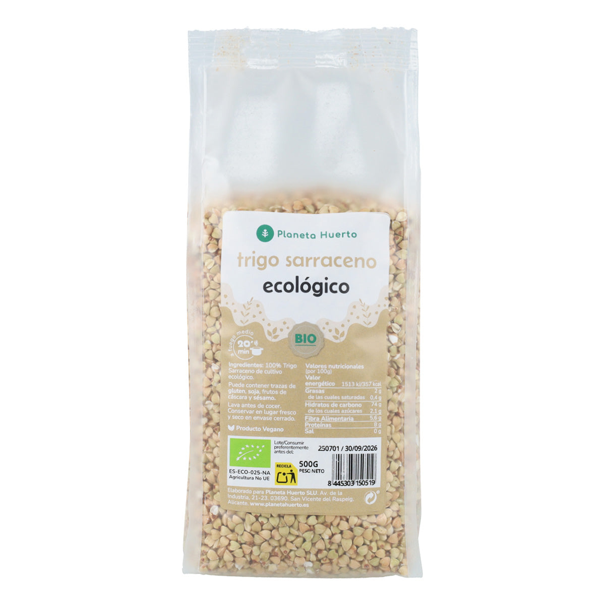 Trigo Sarraceno ECO Planeta Huerto 500 g