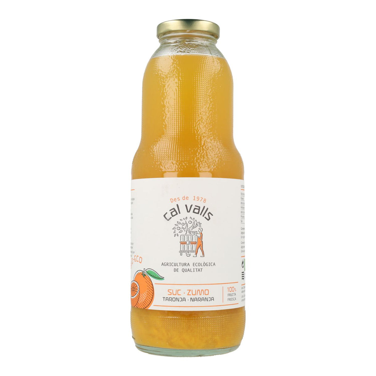 Zumo de Naranja ECO, Cal Valls, 1 L