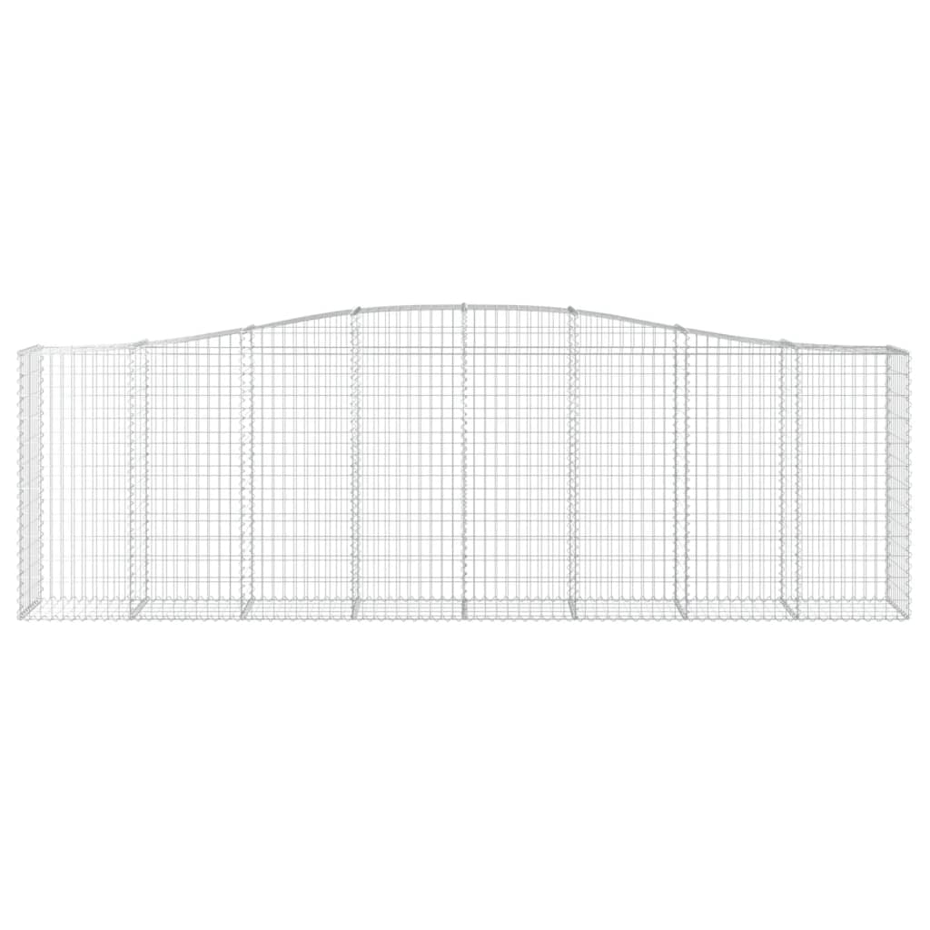 Cestas De Gaviones 8 Uds Forma De Arco Hierro 400x50x120/140 Cm_3