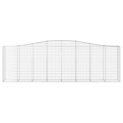 Cestas De Gaviones 8 Uds Forma De Arco Hierro 400x50x120/140 Cm_3