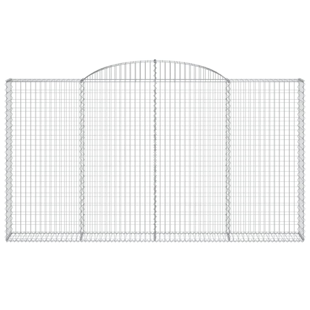 Cestas De Gaviones 3 Uds Forma De Arco Hierro 300x30x160/180 Cm_3
