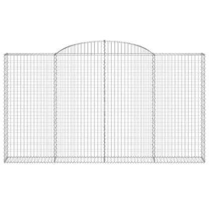 Cestas De Gaviones 4 Uds Forma De Arco Hierro 300x30x160/180 Cm_3