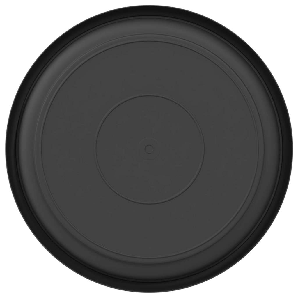 Bandeja Redonda Para Flores 6 Uds. Negro Ø 19 X 2 Cm Plástico_5