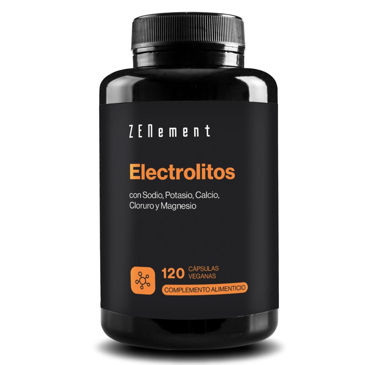 Electrolitos, con Sodio, Potasio, Calcio, Cloruro y Magnesio  Zenement  120 Cápsulas
