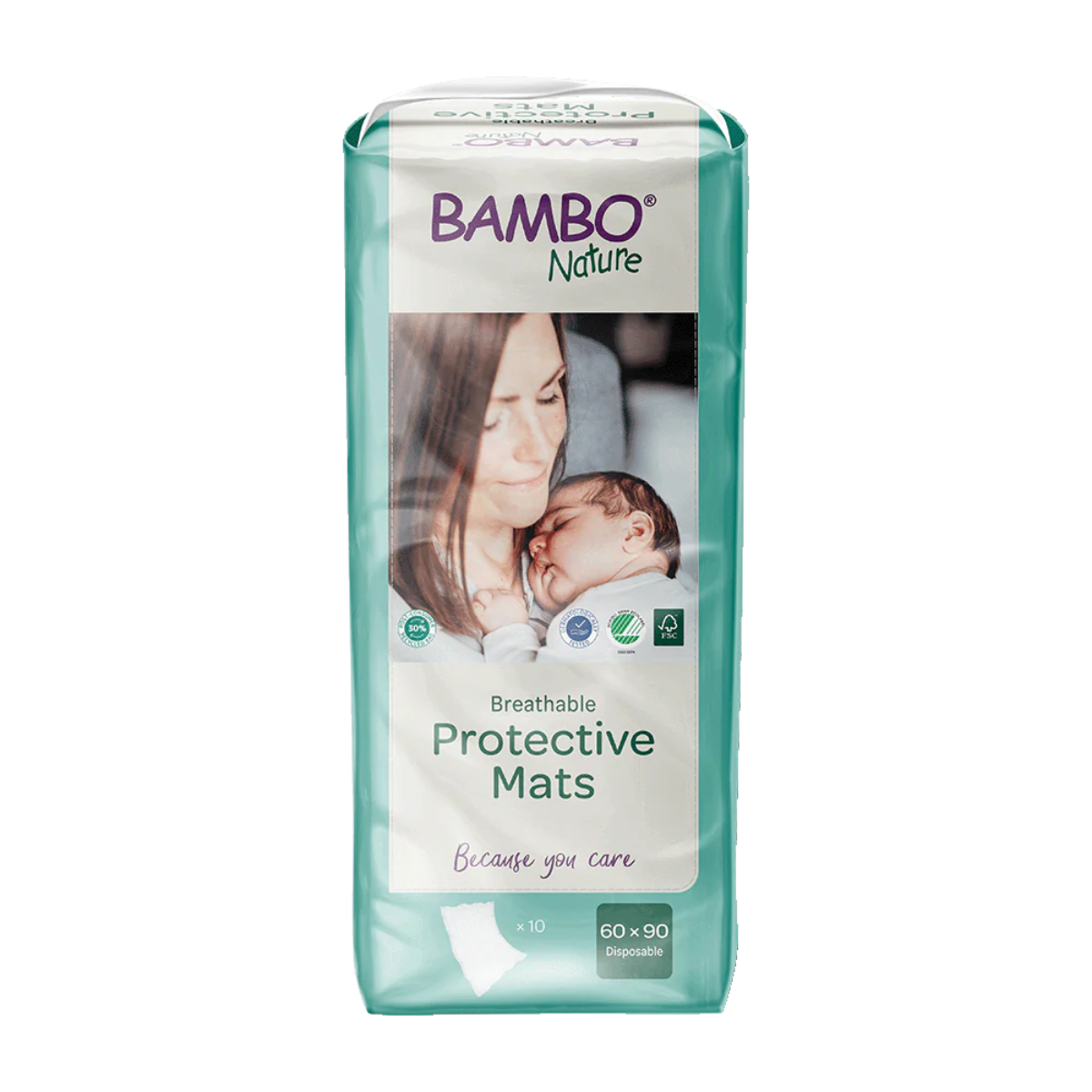 Protector Camas anti Fugas Bambo Nature 60x90cm 10 uds