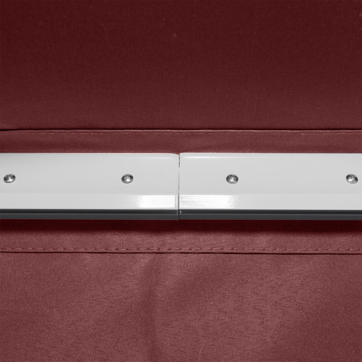 Toldo Manual Retráctil Outsunny Aluminio, Poliéster Rojo Vino 350x250x148 Cm_4