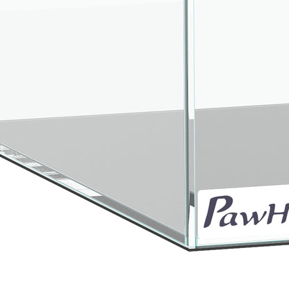 Acuario De Cristal Pawhut Vidrio Templado Transparente 60x30x30 Cm_4
