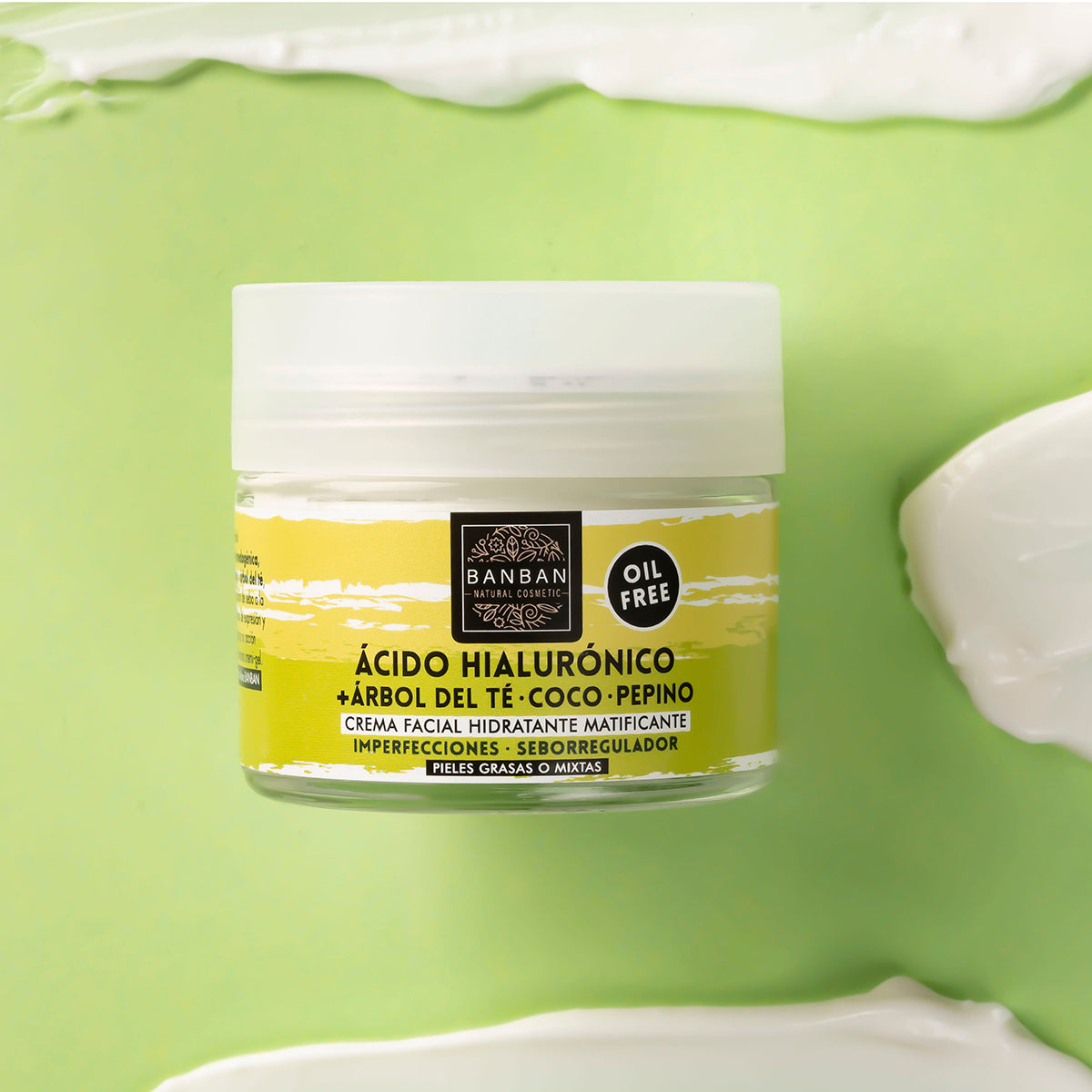 Crema Facial Árbol Del Té Y Ácido Hialurónico 50ml Banban_4