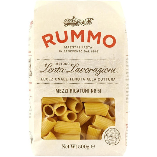 Pasta Mezzi Rigatoni Nº51 Rummo 500g