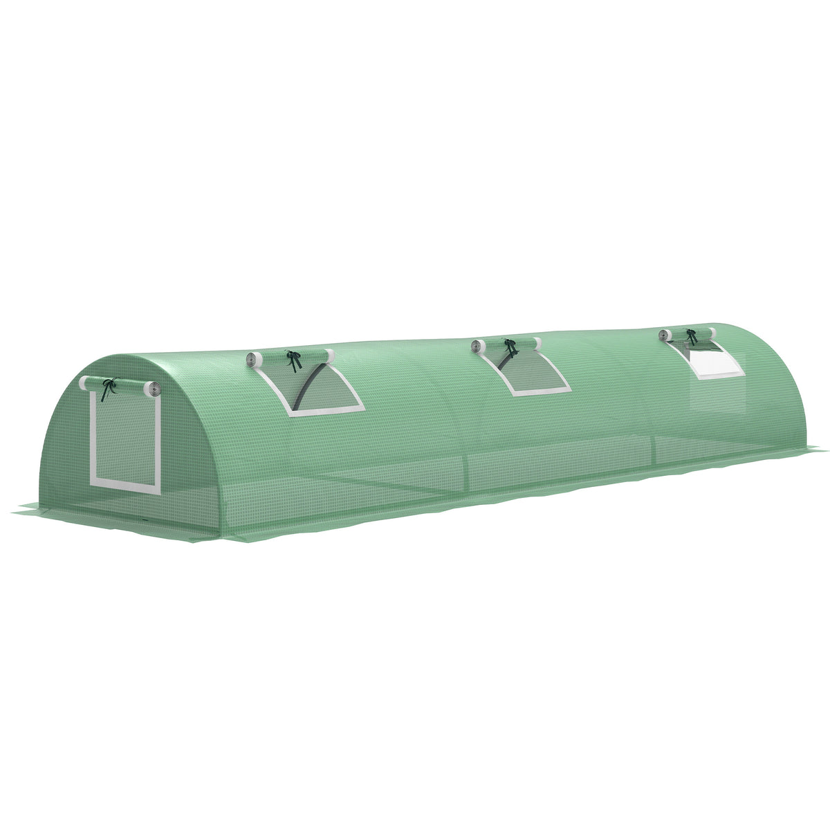 Invernadero Pequeño Outsunny Pe, Acero Verde 300x80x45 Cm_1