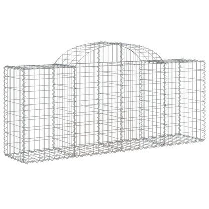 Cestas De Gaviones 11 Uds Forma De Arco Hierro 200x50x80/100 Cm_2