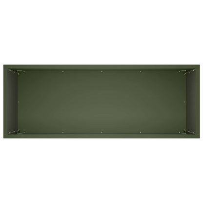 Macetero De Jardín 2 Uds. Verde Oliva 80 X 30 X 40 Cm_4