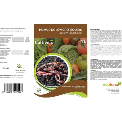 Humus De Lombriz Líquido Cultivers 1 L_3