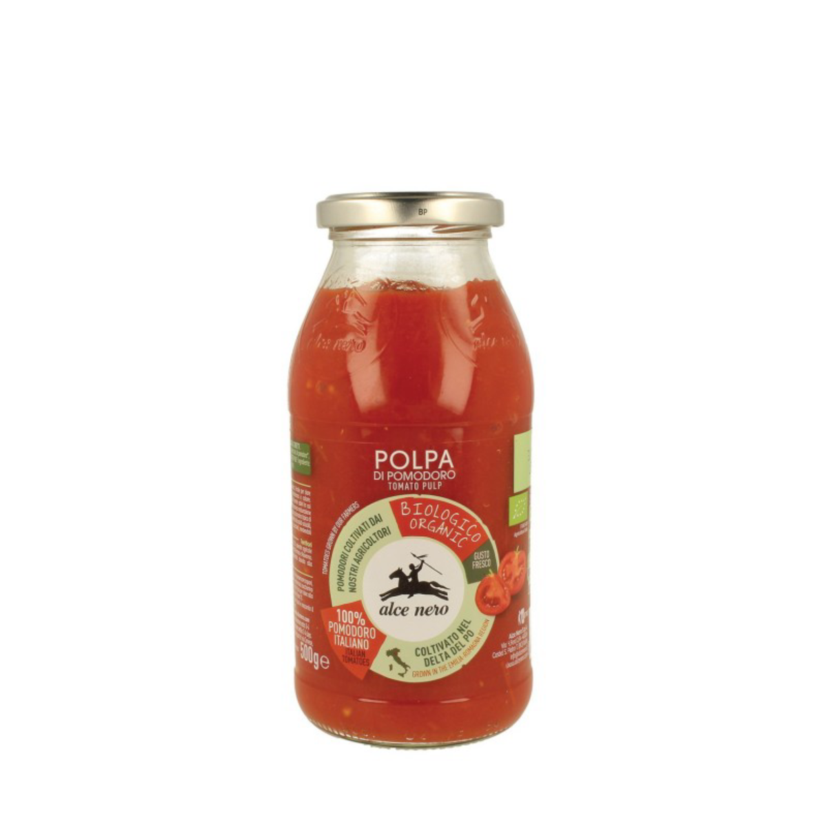 Tomate con Pulpa Triturado Alce Nero 500g