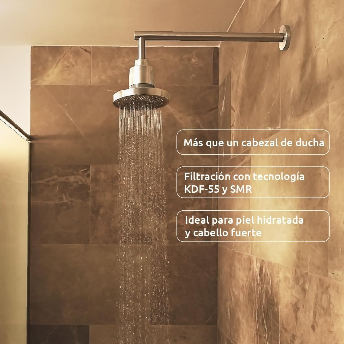 Cabezal de ducha con filtro ShowerPro Rain SMR Tappwater