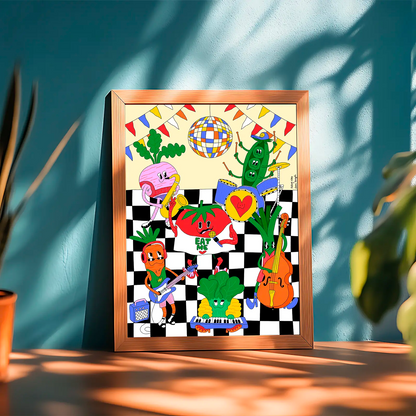 Lámina Decorativa A4 – Eat Me, Ilustración de Juani Bengali - Nature Vibes_2