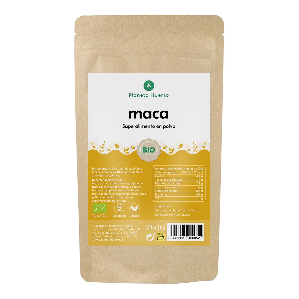 Maca en polvo ECO Planeta Huerto 250 g