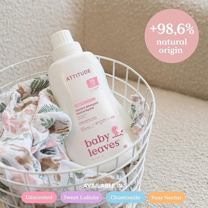Detergente líquido para pieles sensibles aroma Pera Attitude 1,05 L