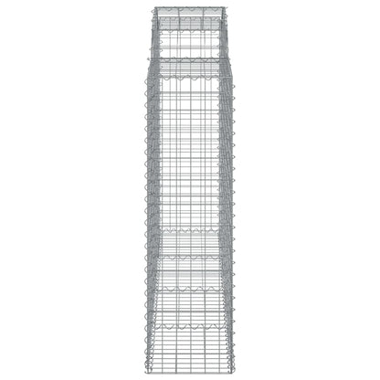 Cestas Gaviones 15 Uds Forma De Arco Hierro 200x50x140/160 Cm_4