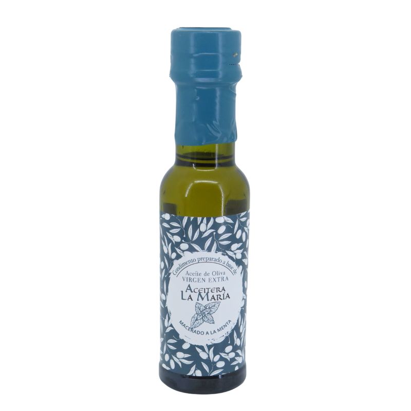 Aceite De Oliva Virgen Extra Macerado A La Menta 100 Ml Cristal_0