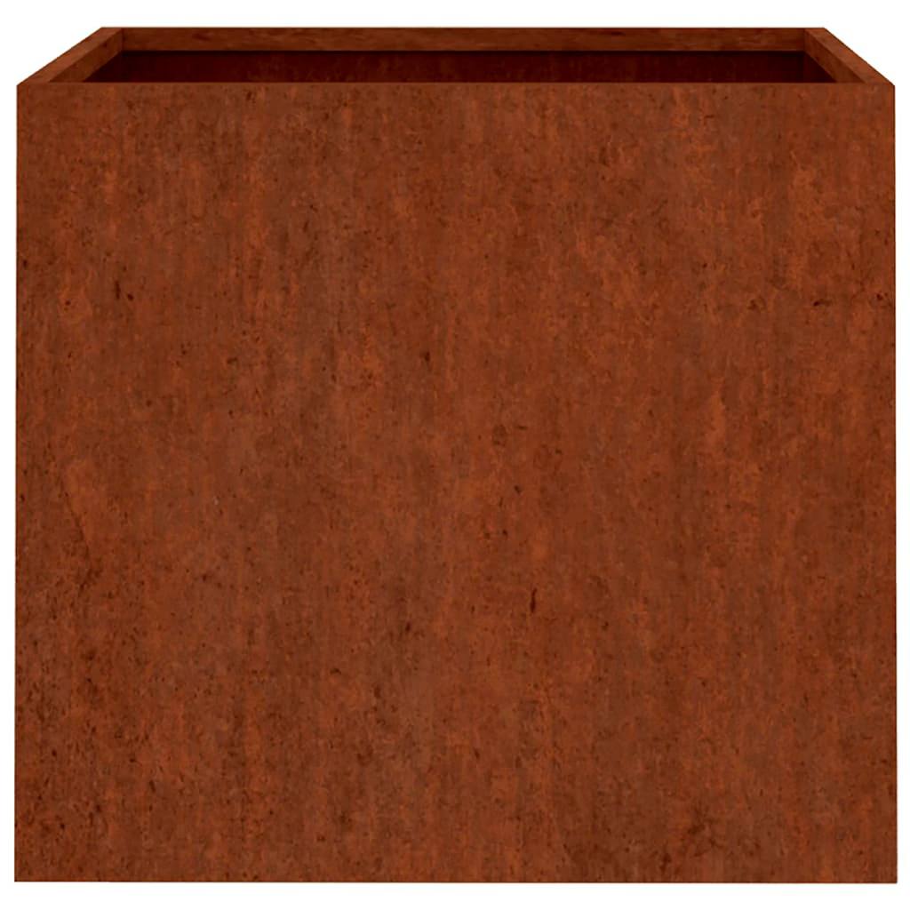 Jardinera De Acero Corten 49x47x46 Cm_4