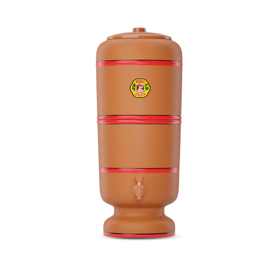 Filtro De Agua 8l. Arcilla Natural – (8l. Filtrados + 8l. Reserva) – 62 Cm Alto X 26 Cm Ø - La Stéfani São João_0