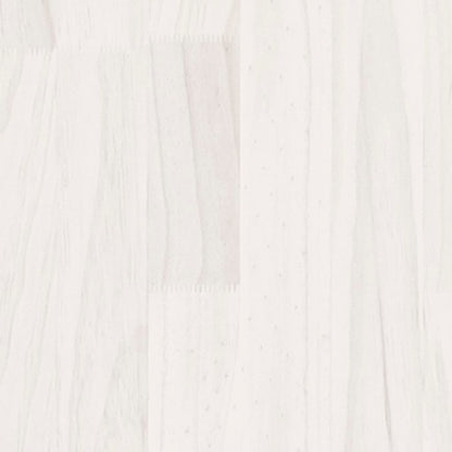 Jardinera De Madera Maciza De Pino Blanca 70x70x70 Cm_5