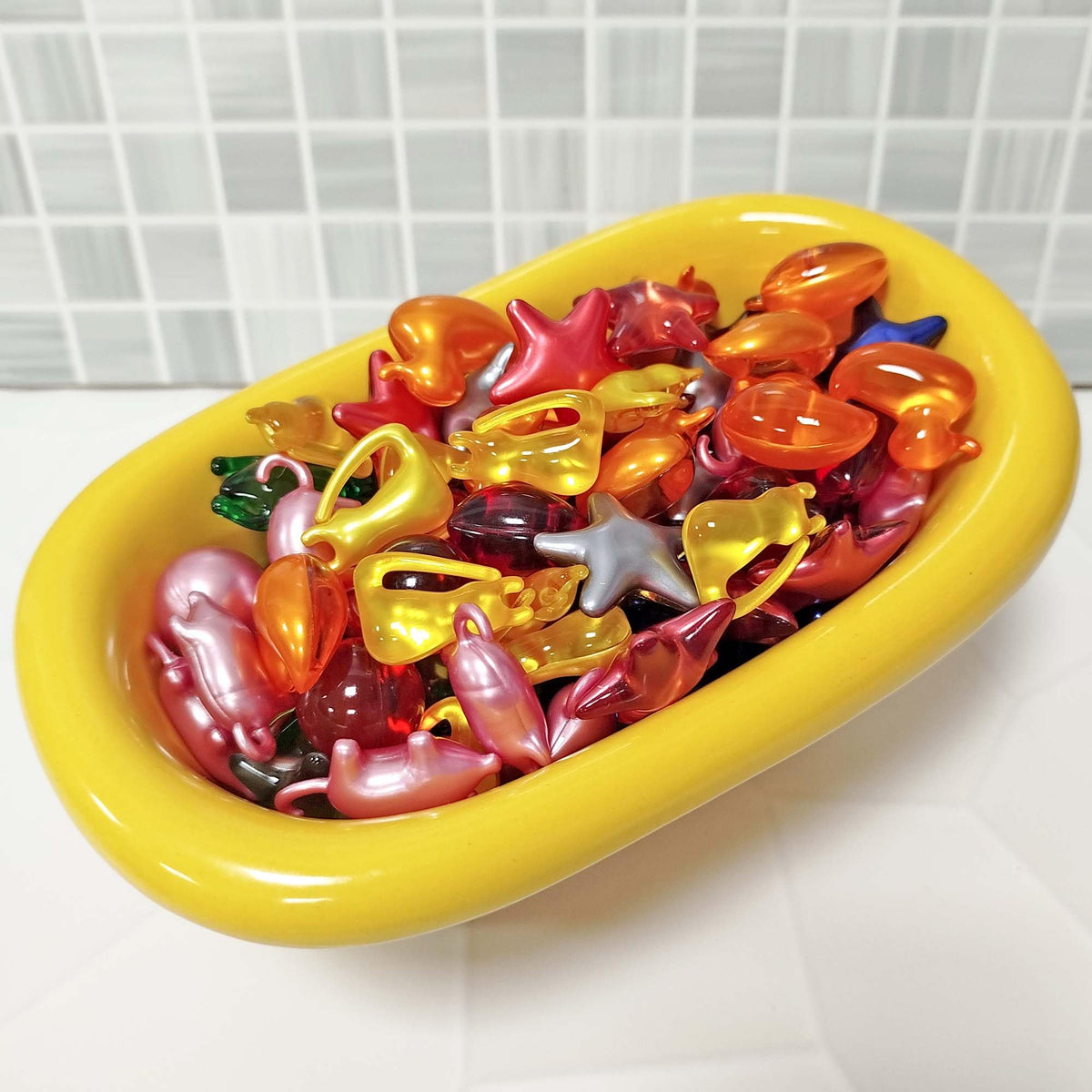 Bolsa Regalo 12 Perlas Baño Con Aromas Surtidos. Con Aceite De Soja - Hidrata, Suaviza Y Perfuma La Piel - Formas Varias_3