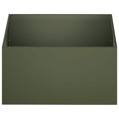 Macetero De Jardín 2 Uds. Verde Oliva 60 X 60 X 40 Cm_3