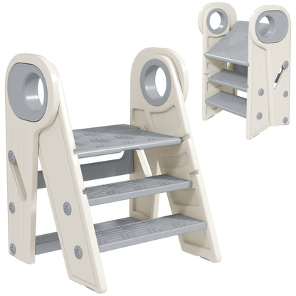 Taburete Para Niños Aiyaplay Hdpe, Pp Gris 46.5x47x61.5 Cm_0