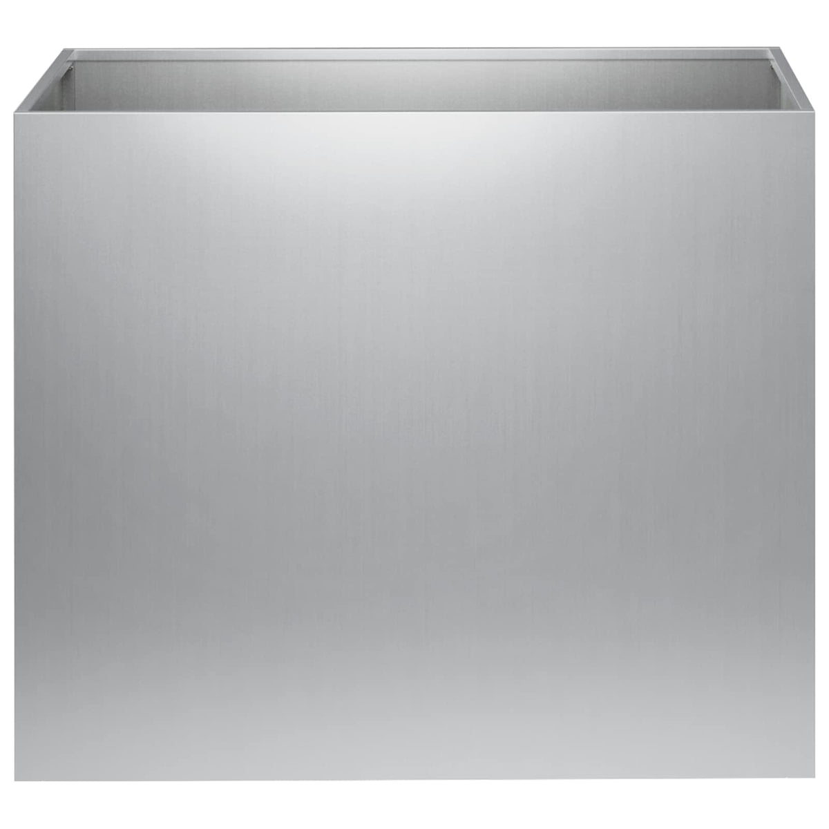 Macetero De Jardín Plateado 50 X 40 X 50 Cm Acero Galvanizado_2