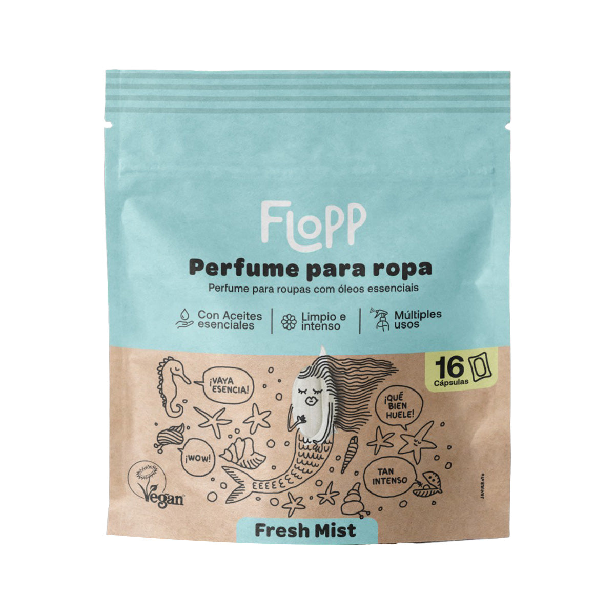 Perfumador Ropa Fresh Mist Flopp Eco 16 cápsulas