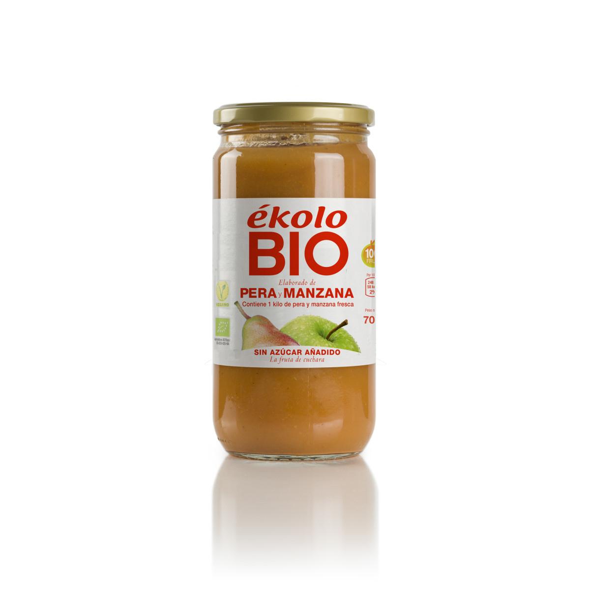 Elaborado de Pera y Manzana Ecológica sin azúcares añadidos Ékolo 700 g