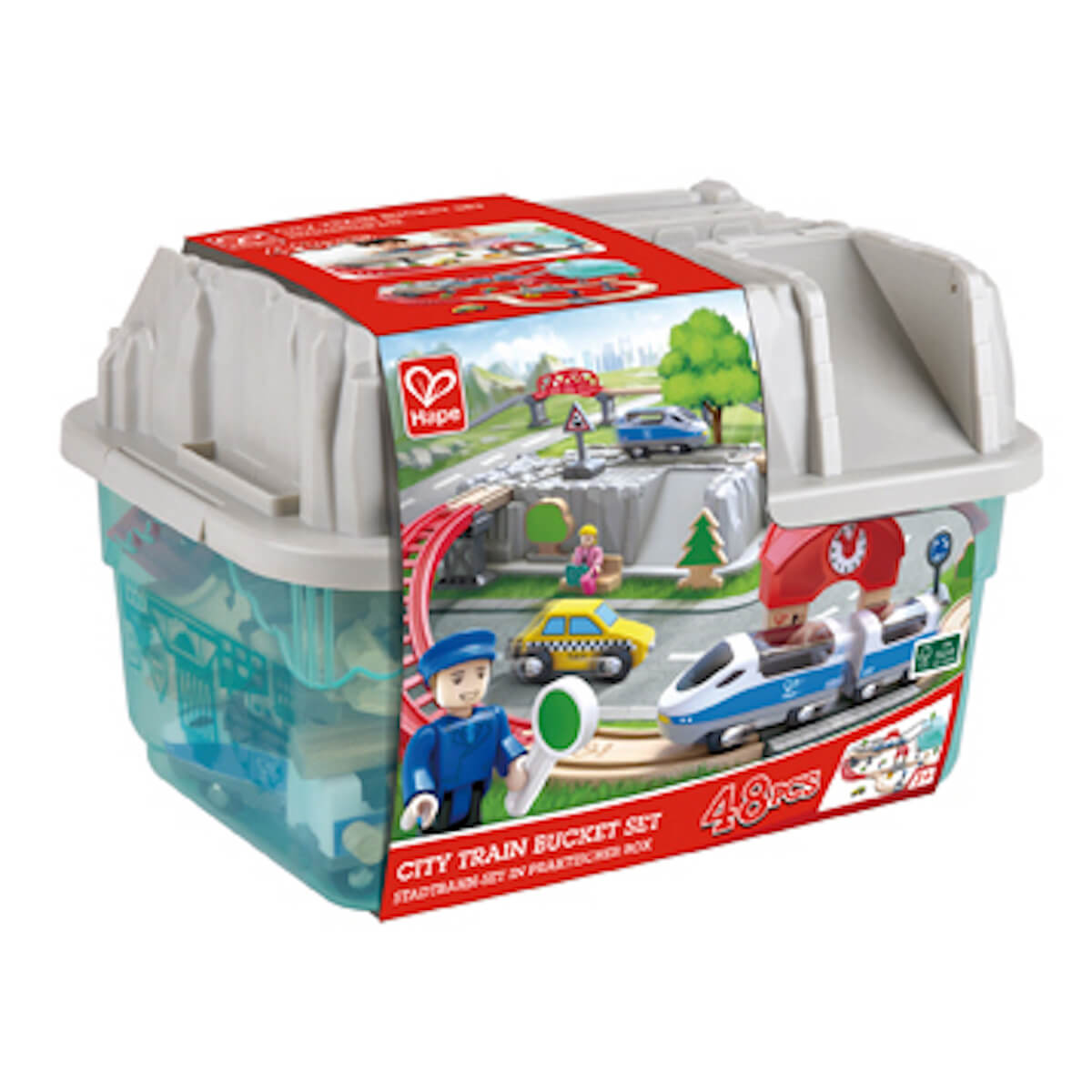Circuito Tren City Train Bucket Hape_2