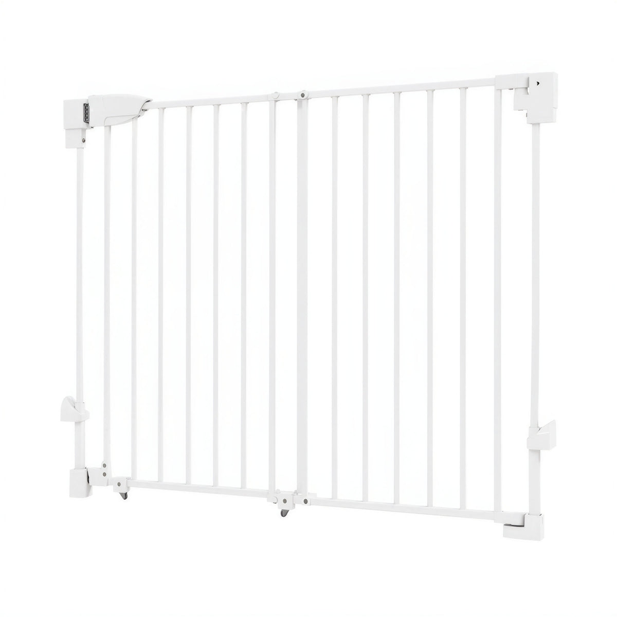 Pawhut Barrera De Seguridad Para Perros, Ancho 74,5-111,5 Cm Con Pestillo Blanco_3
