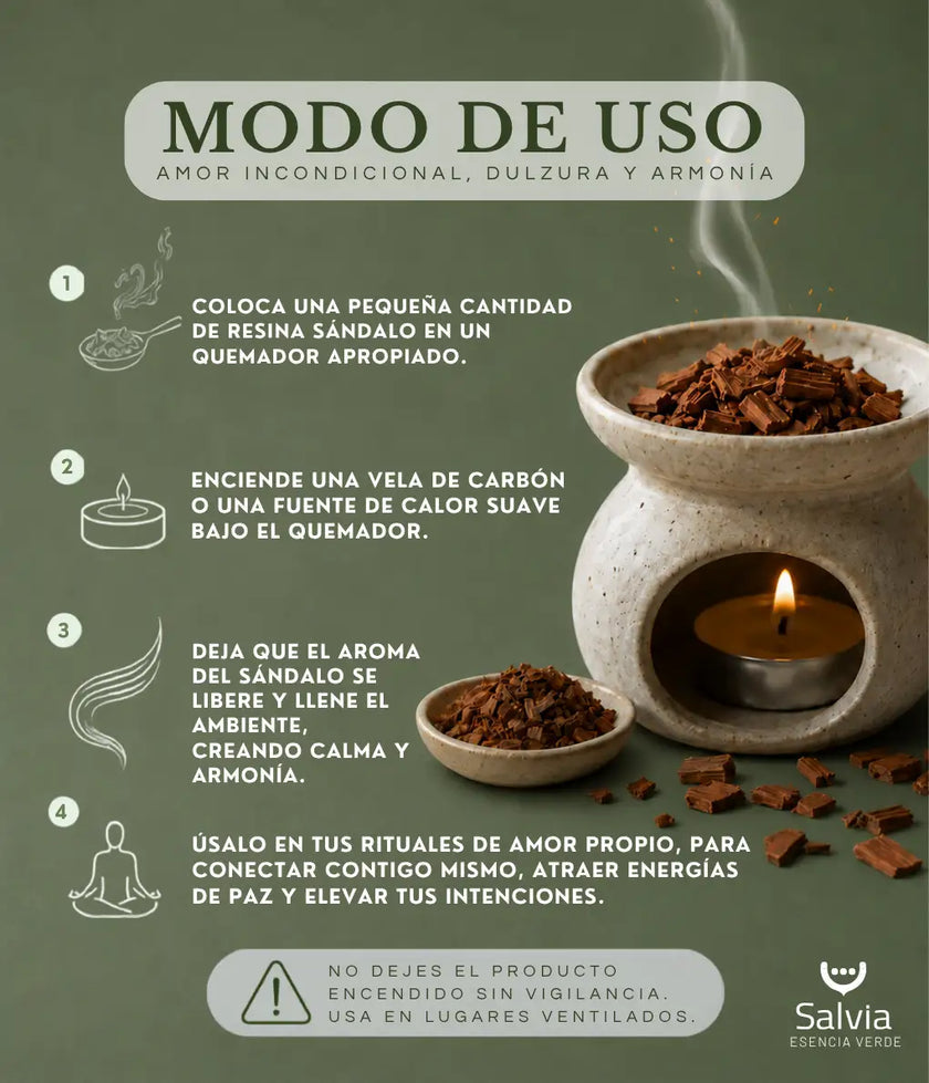 Salvia - Resina Sándalo En Virutas, Granel | 100g_3