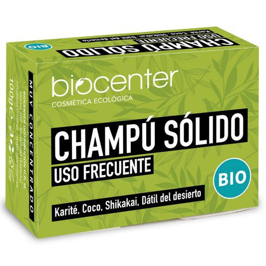 Champú sólido uso frecuente Karité Coco Shikakai Dátil del Desierto 100 g